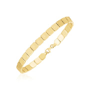 Bids.com 14k Yellow Gold High Polish Square Link Bracelet Bracelets
