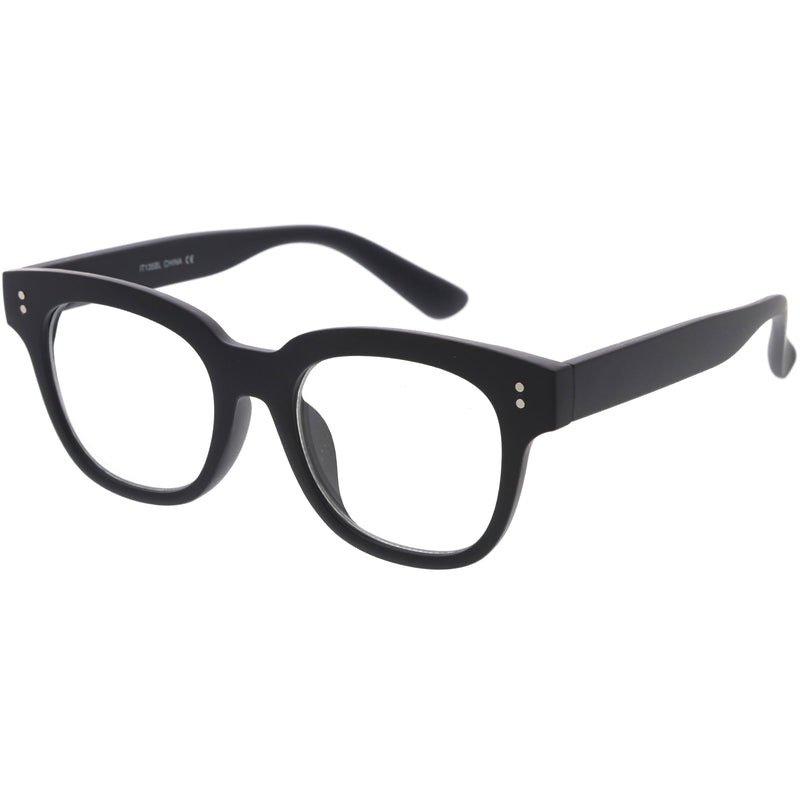 zeroUV Bold Thick Rimmed Square Clear Blue Light Glasses D283 Glasses