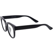 zeroUV Bold Thick Rimmed Square Clear Blue Light Glasses D283 Glasses