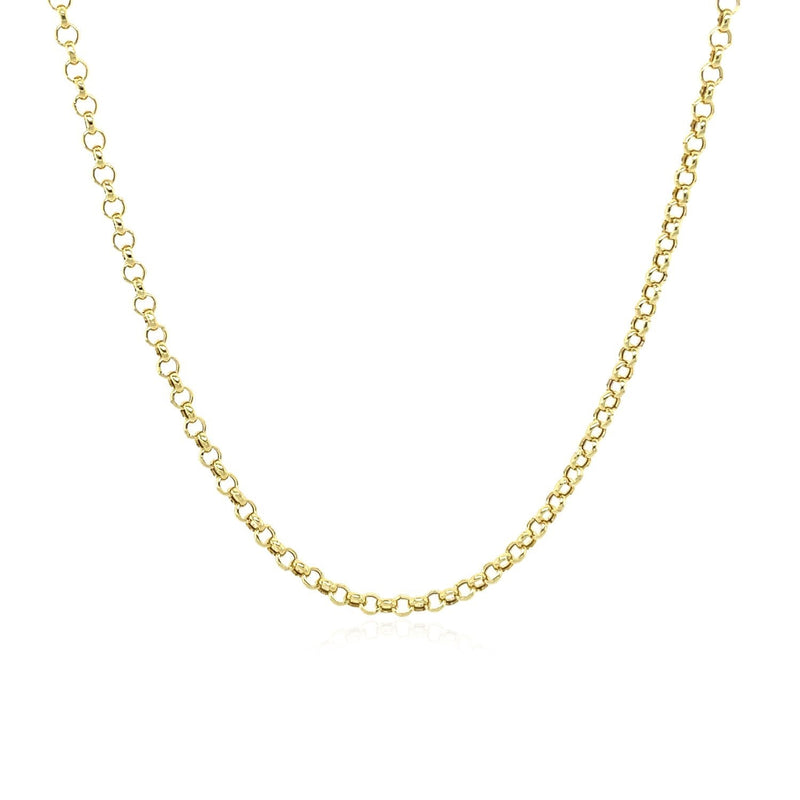 Bids.com 14k Yellow Gold Rolo Chain 1.9mm Necklaces