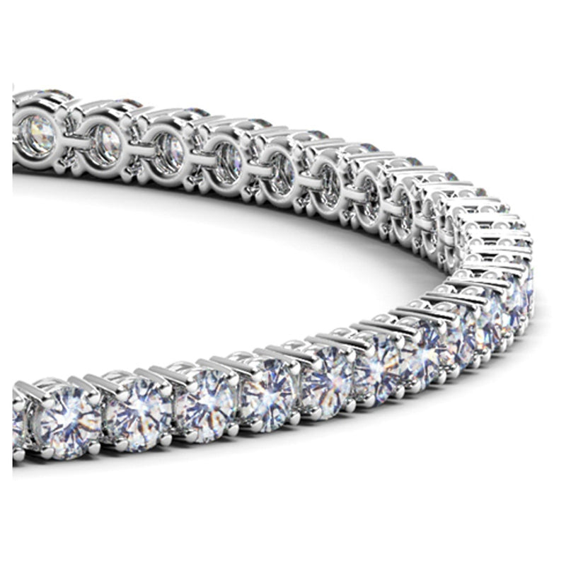 Bids.com Lab Grown Round Diamond Tennis Bracelet in 14k White Gold (5 cctw  F/G  VS2/SI1) Bracelets