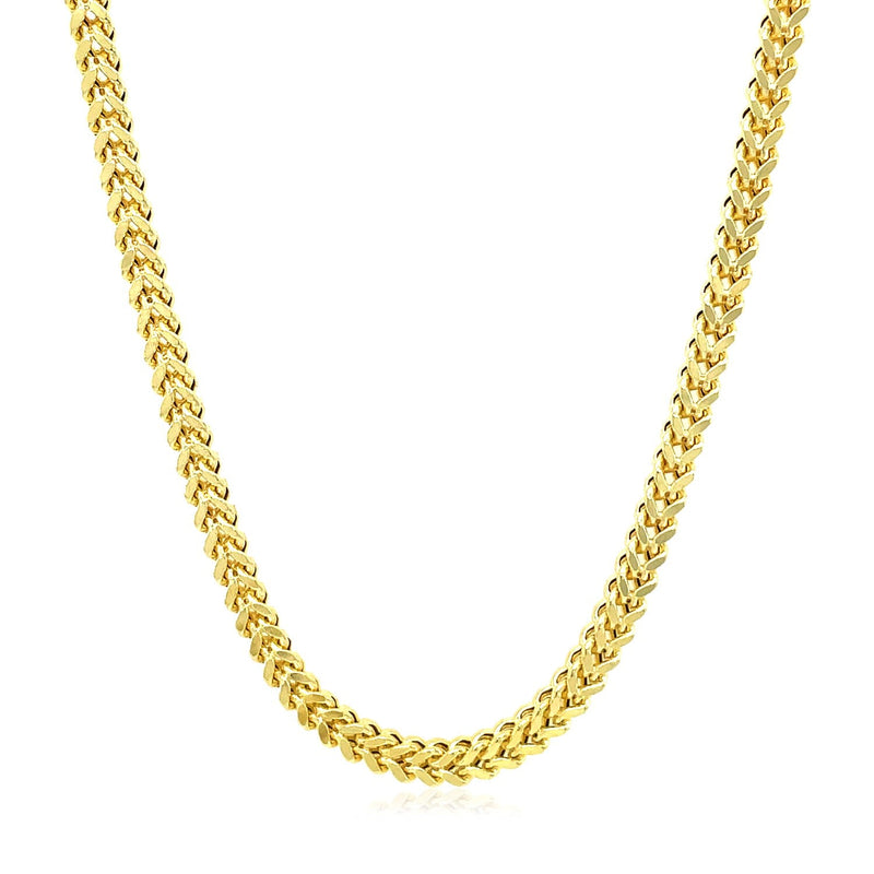 Bids.com 3.2mm 14k Yellow Gold Square Franco Chain Necklaces