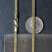 Bids.com 3.2mm 14k Yellow Gold Square Franco Chain Necklaces