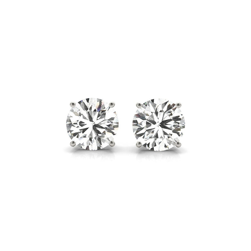 Bids.com 4 cttw Certified IGI Lab Grown Round Diamond Stud Earrings 14k White Gold (G/VS2) Earrings
