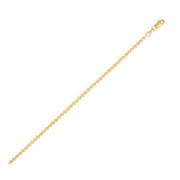 Bids.com Moon Cut Bead Chain in 14k Yellow Gold (2.00 mm) Necklaces