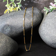 Bids.com Bar Links Pendant Chain in 14k Two Tone Gold (1.4mm) Necklaces
