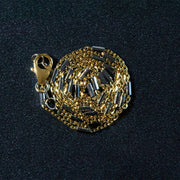Bids.com Bar Links Pendant Chain in 14k Two Tone Gold (1.4mm) Necklaces