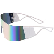 zeroUV 80s Retro Wrap Around One Piece Futuristic Sunglasses D305 Glasses / Sunglasses
