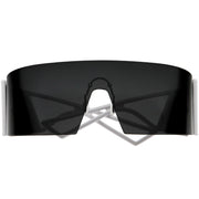zeroUV 80s Retro Wrap Around One Piece Futuristic Sunglasses D305 Glasses / Sunglasses