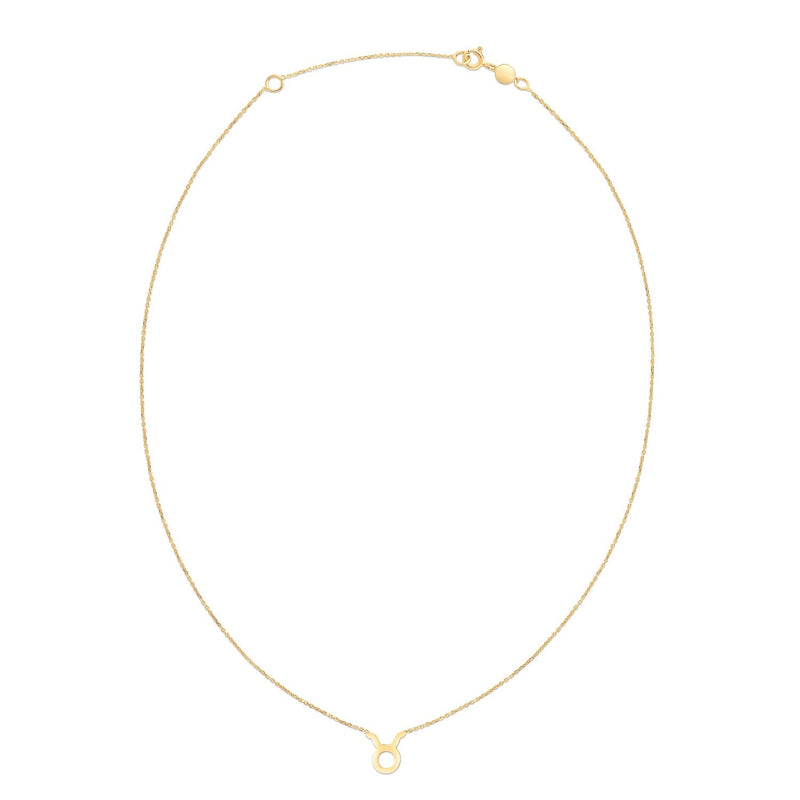 Bids.com 14K Yellow Gold Taurus Necklace Necklaces