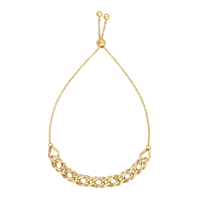 Bids.com Adjustable Chain Bracelet in 14k Yellow Gold Bracelets