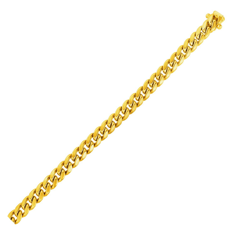 Bids.com 6.1mm 14k Yellow Gold Semi Solid Miami Cuban Bracelet Bracelets