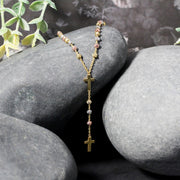 Bids.com 14k Tri-Color Gold Rosary Chain Necklace Necklaces