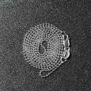 Bids.com 14k White Gold Bead Chain 1.0mm Necklaces