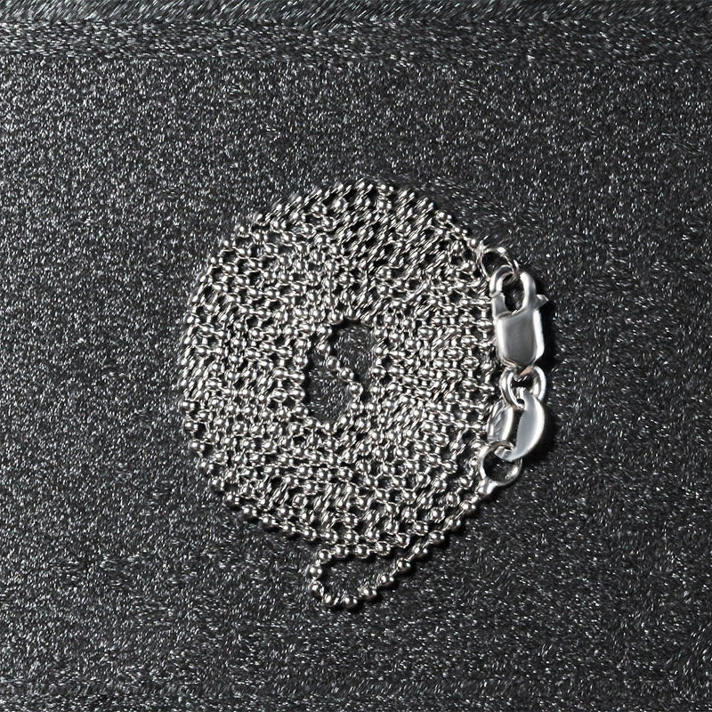 Bids.com 14k White Gold Bead Chain 1.0mm Necklaces