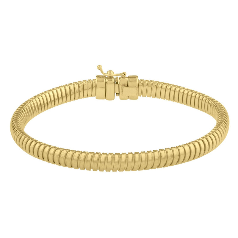 Bids.com 14k Yellow Gold Tubogas Bracelet (5.00 mm) Bracelets