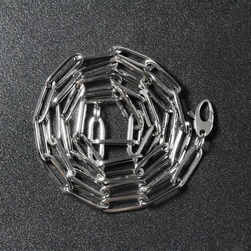 Bids.com 14k White Gold Bold Paperclip Chain (4.2 mm) Necklaces