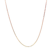 Bids.com 18k Rose Gold Diamond Cut Cable Link Chain (0.75 mm) Necklaces