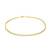 Bids.com 2.3mm 10k Yellow Gold Rolo Anklet Accessories