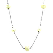 Bids.com 14k White Gold Necklace with White Pearls Necklaces