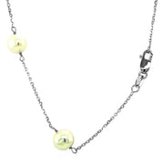 Bids.com 14k White Gold Necklace with White Pearls Necklaces