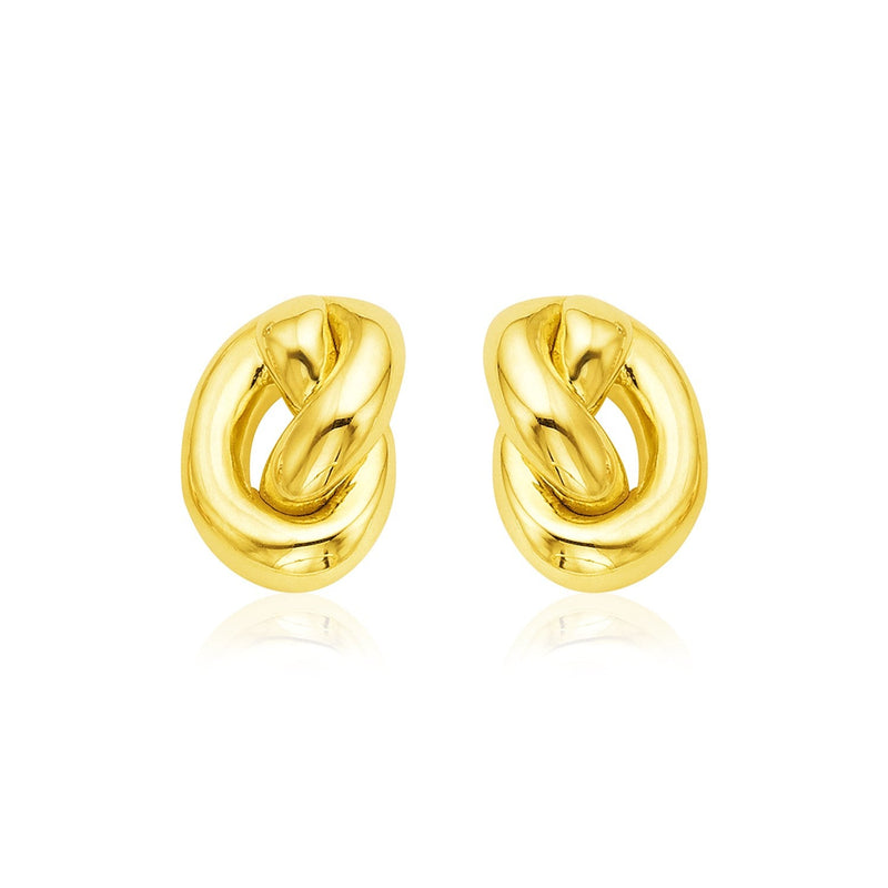 Bids.com 14k Yellow Gold Polished Knot Earrings Earrings