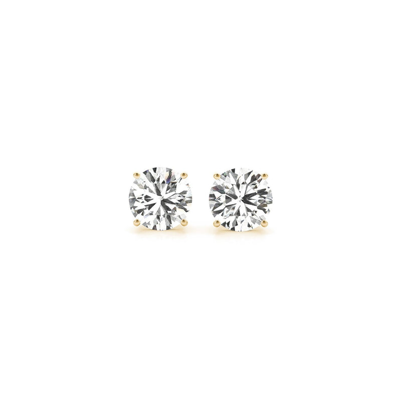 Bids.com 1 1/2 cttw Certified IGI Lab Grown Round Diamond Stud Earrings 14k Yellow Gold (G/VS2) Earrings