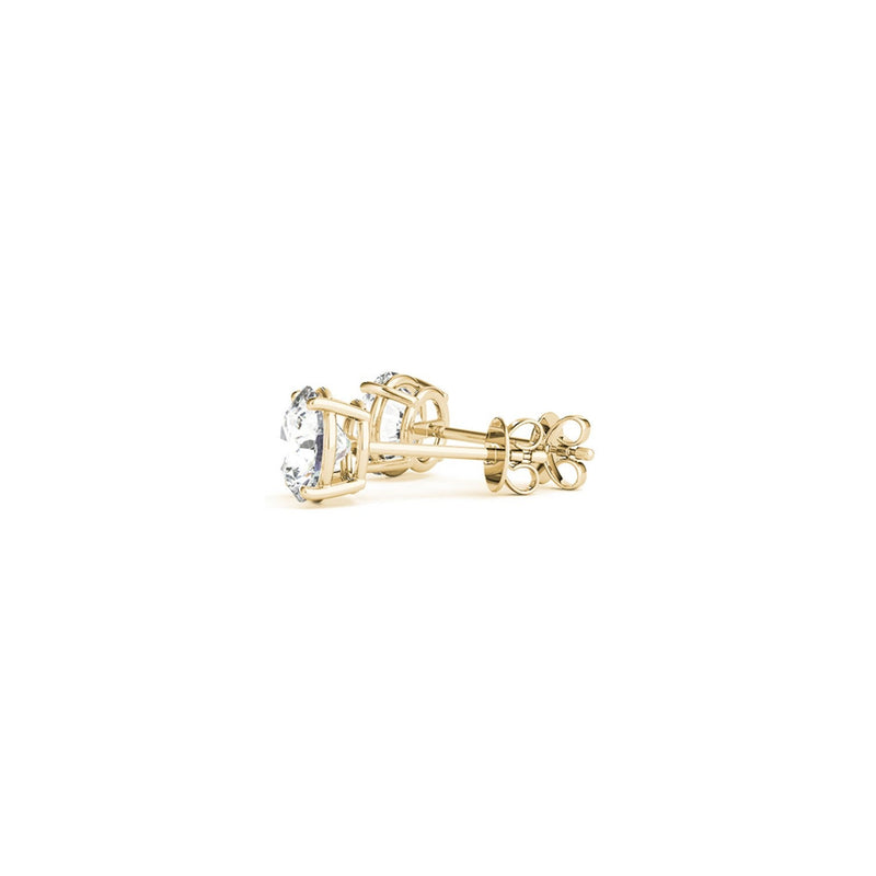 Bids.com 1 1/2 cttw Certified IGI Lab Grown Round Diamond Stud Earrings 14k Yellow Gold (G/VS2) Earrings