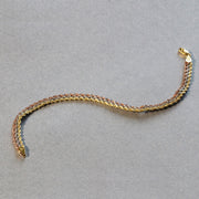 Bids.com 10k Tri-Toned Gold Multi-Strand Rope Chain Bracelet (6.35 mm) Bracelets