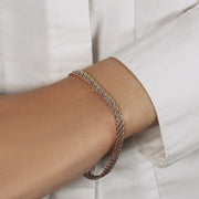 Bids.com 10k Tri-Toned Gold Multi-Strand Rope Chain Bracelet (6.35 mm) Bracelets