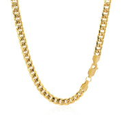 Bids.com 4.5mm 14k Yellow Gold Miami Cuban Semi Solid Chain Necklaces