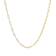 Bids.com 14K Yellow Gold Fine Paperclip Chain (1.5mm) Necklaces