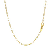 Bids.com 14K Yellow Gold Fine Paperclip Chain (1.5mm) Necklaces