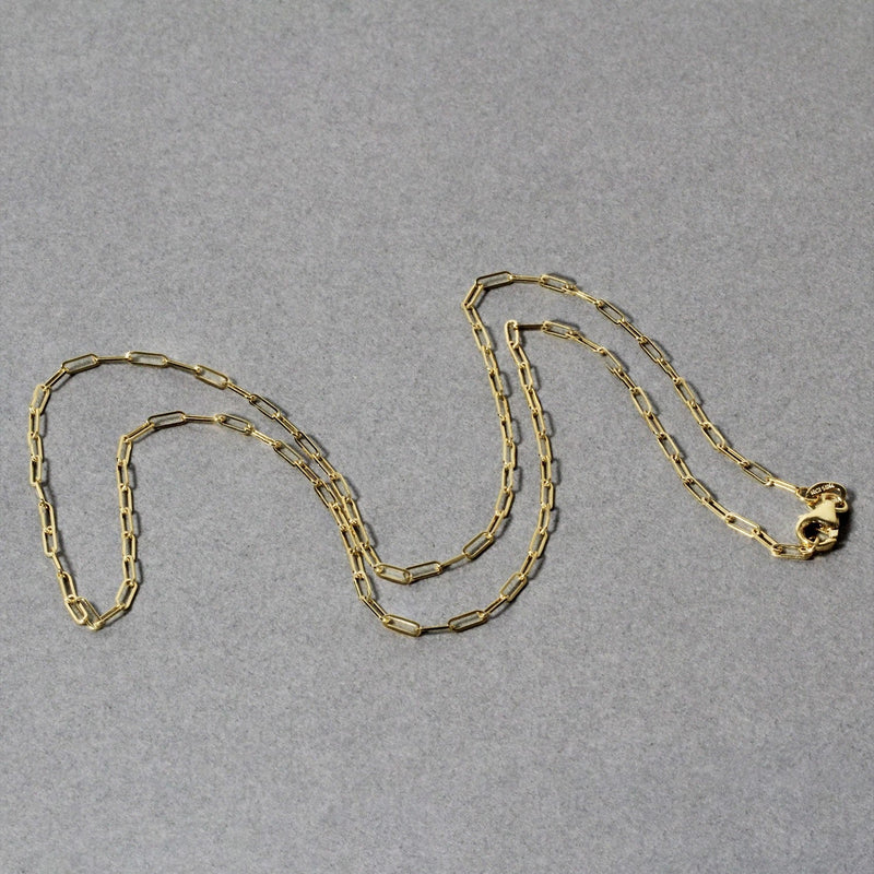 Bids.com 14K Yellow Gold Fine Paperclip Chain (1.5mm) Necklaces