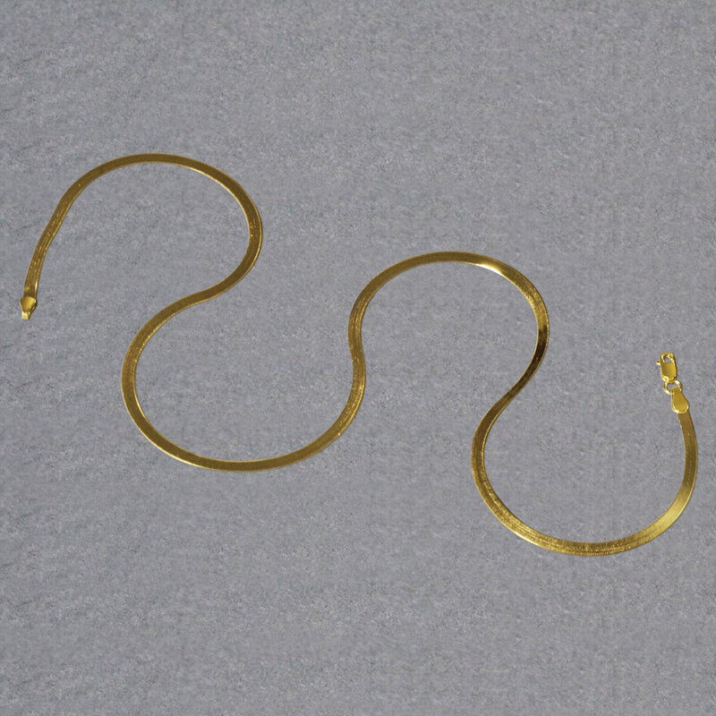 Bids.com Imperial Herringbone Chain in 10k Yellow Gold (2.80 mm) Necklaces