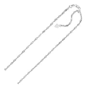 Bids.com Sterling Silver 1.5mm Adjustable Singapore Chain Necklaces