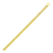Bids.com 14k Yellow Gold Byzantine Style Chain Bracelet Bracelets