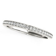 Bids.com 14k White Gold Classic Style Diamond Wedding Band (1/5 cttw) Rings