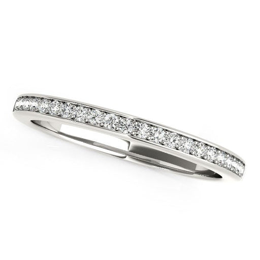 Bids.com 14k White Gold Classic Style Diamond Wedding Band (1/5 cttw) Rings