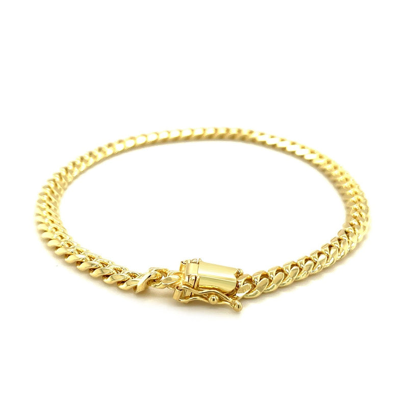 Bids.com 10k Yellow Gold Classic Miami Cuban Solid Bracelet (4.90 mm) Bracelets