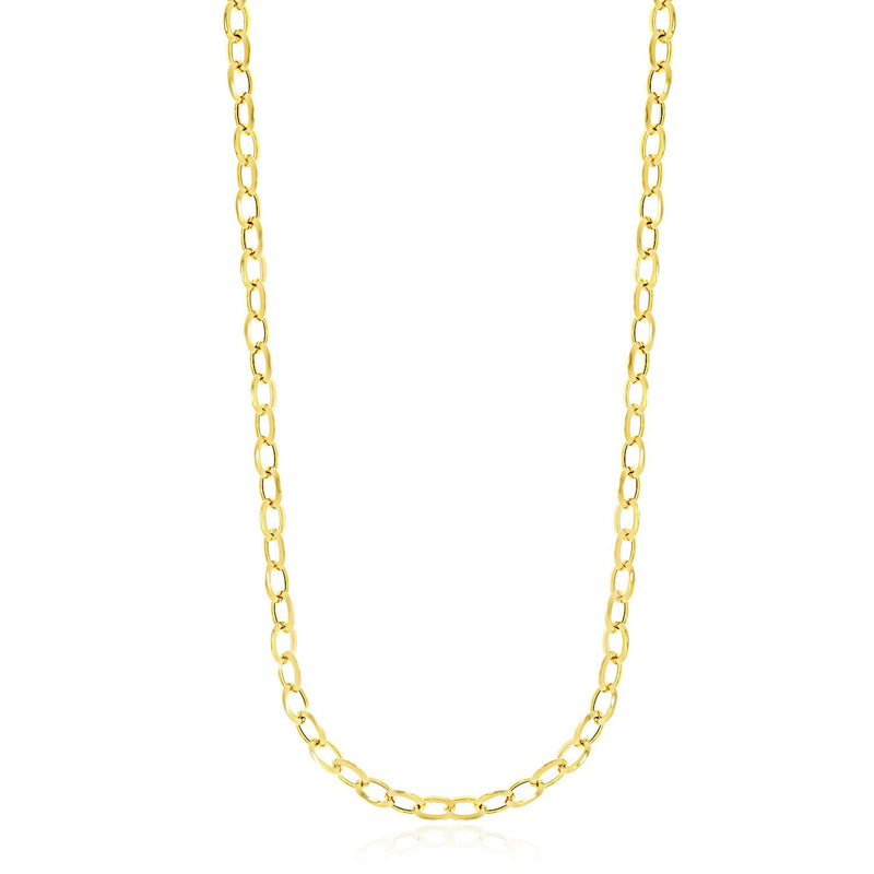 Bids.com 14k Yellow Gold Cable Chain Style Polished Necklace Necklaces