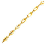 Bids.com 14k Yellow Gold Bracelet with Long Double Oval Links Bracelets