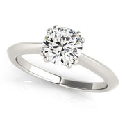 Bids.com 14k White Gold Double Prong Set Solitaire Diamond Engagement Ring (1 cttw) Rings