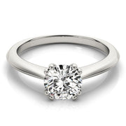 Bids.com 14k White Gold Double Prong Set Solitaire Diamond Engagement Ring (1 cttw) Rings