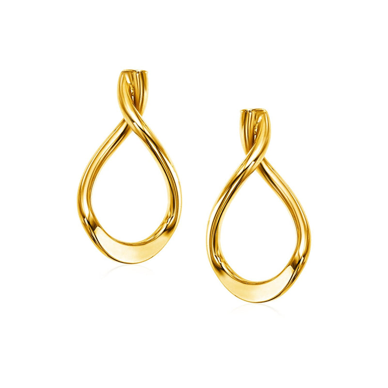 Bids.com 14k Yellow Gold Polished Tear Drop Earrings Earrings