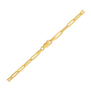 Bids.com 14K Yellow Gold Lite Paperclip Anklet (3.2mm) Accessories