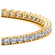 Bids.com Lab Grown Round Diamond Tennis Bracelet in 14k Yellow Gold (5 cctw  F/G  VS2/SI1) Bracelets