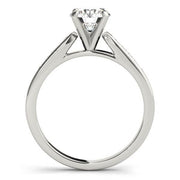 Bids.com 14k White Gold Single Row Diamond Engagement Ring (1 cttw) Rings