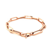 Bids.com 14K Rose Gold Extra Wide Paperclip Chain Bracelet Bracelets