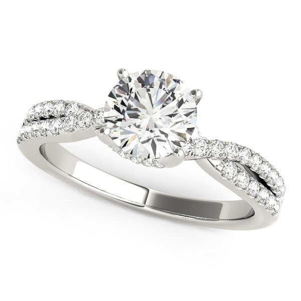 Bids.com 14k White Gold Fancy Prong Split Shank Diamond Engagement Ring (1 1/4 cttw) Rings